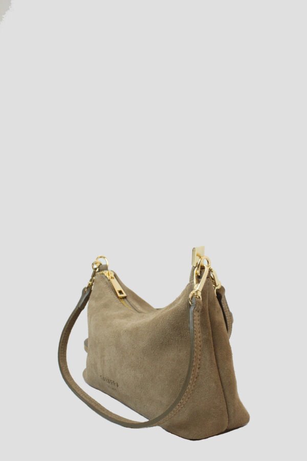 Borsa a spalla ALBA camoscio taupe