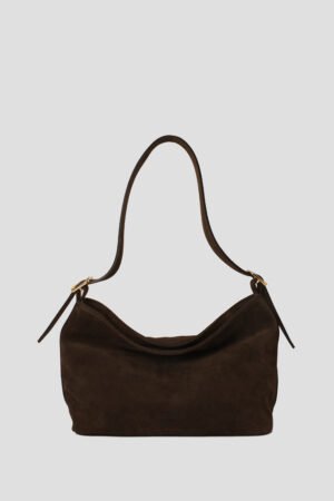 Borsa a spalla LUNA camoscio testamoro