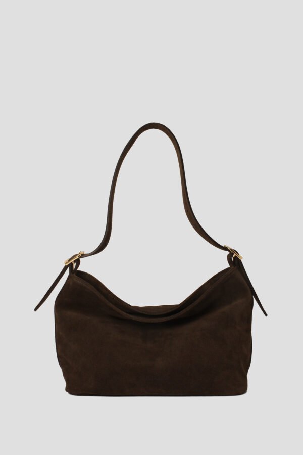 Borsa a spalla LUNA camoscio testamoro