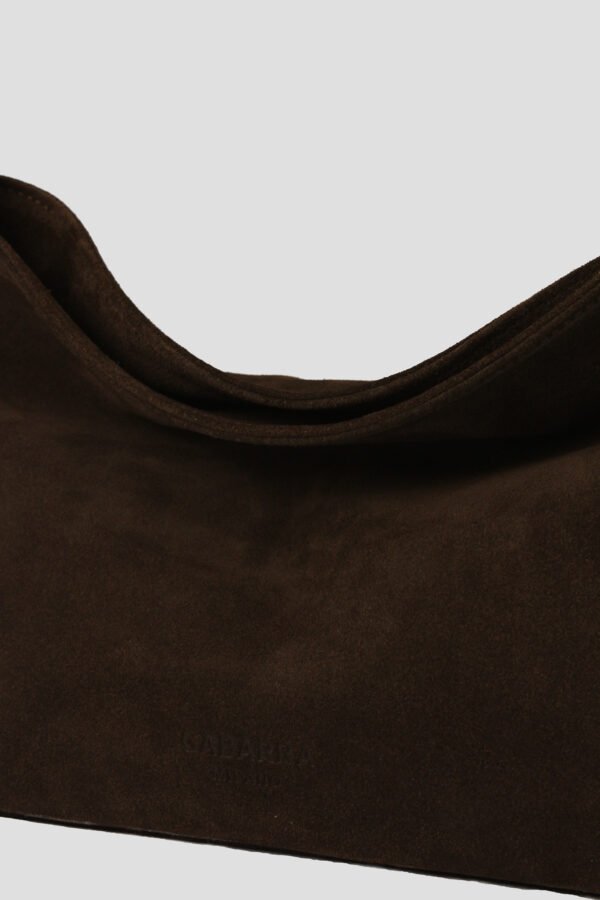 Borsa a spalla LUNA camoscio testamoro