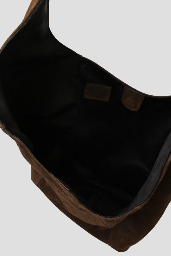 eva6 Borsa a spalla EVA camoscio testamoro