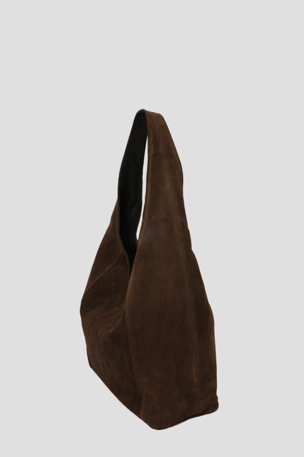 eva8 Borsa a spalla EVA camoscio testamoro